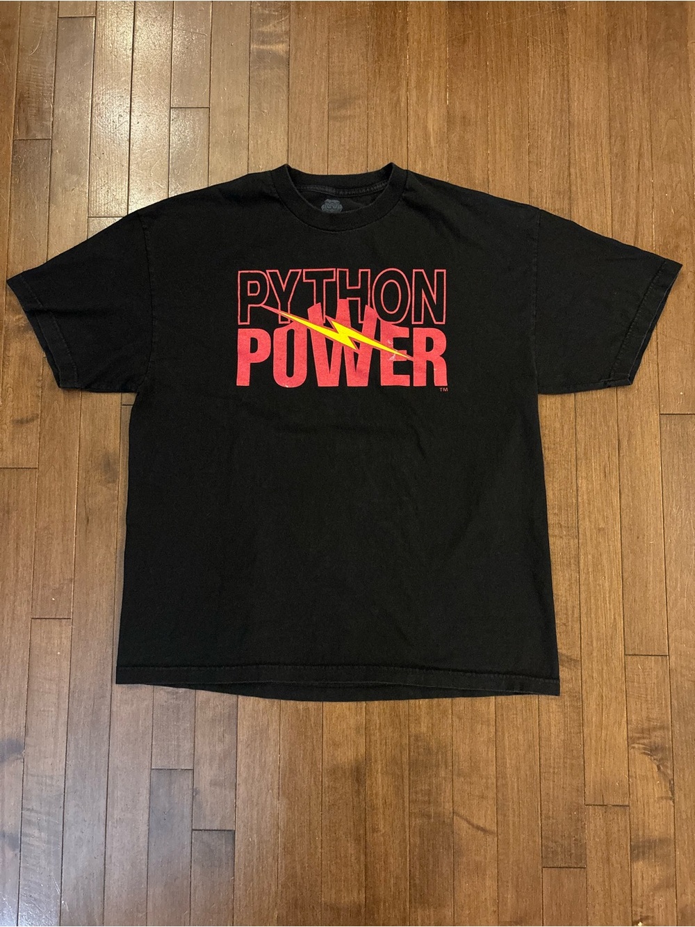 Vintage 2013 Hulk Hogan 30th Anniversary Python Power WWE T Shirt Black XL